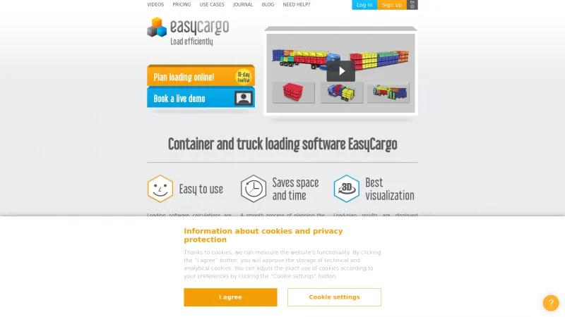 Homepage of EasyCargo