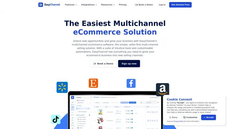 Homepage of EasyChannel