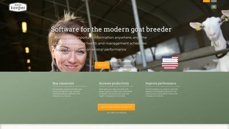 Homepage of EasyKeeper