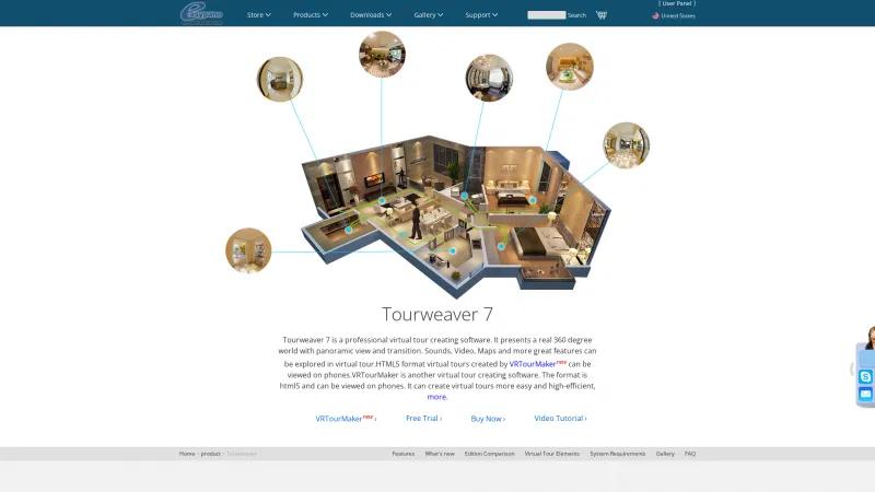 Homepage of Tourweaver