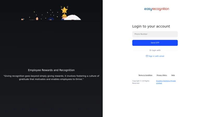 Homepage of EasyRecognition