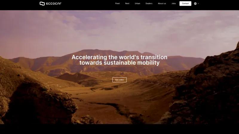 Homepage of Eccocar