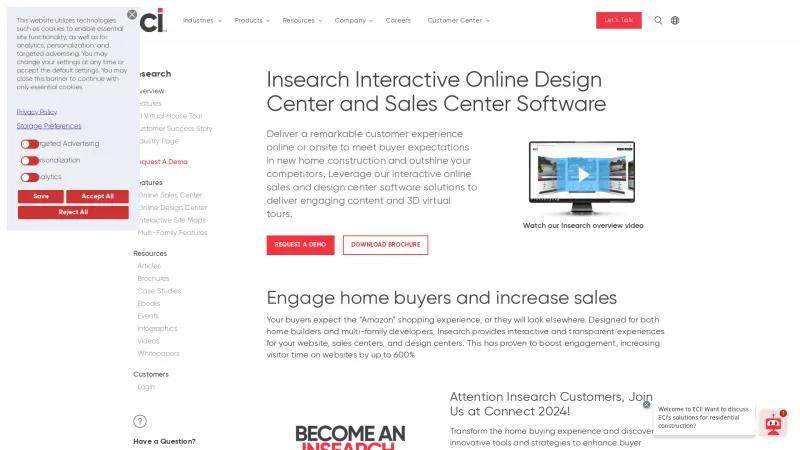 Homepage of InSearch