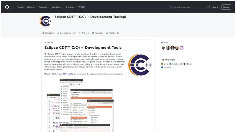 Homepage of Eclipse CDT