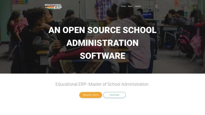 Homepage of Educational ERP