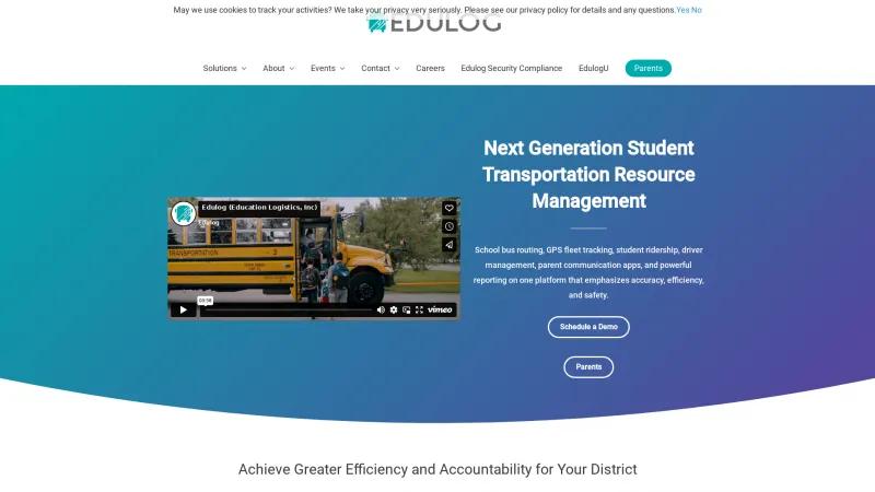 Homepage of EDULOG