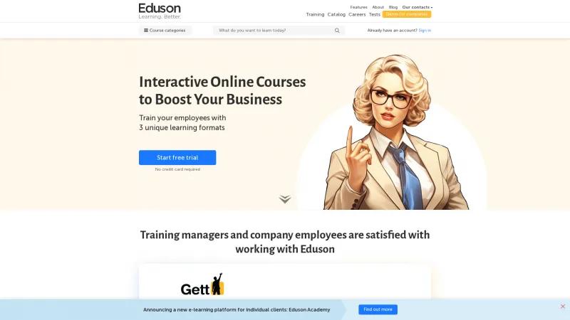 Homepage of Eduson.tv