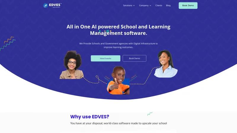 Homepage of Edves Suite