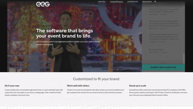 Homepage of EEG Event360