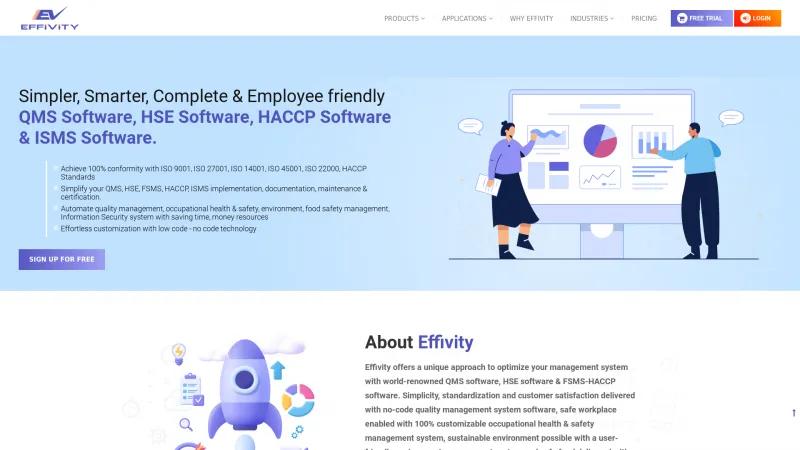 Homepage of Effivity