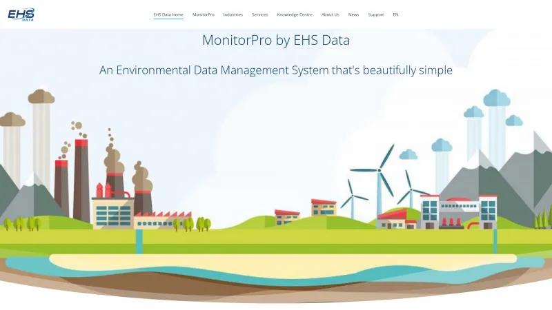 Homepage of MonitorPro