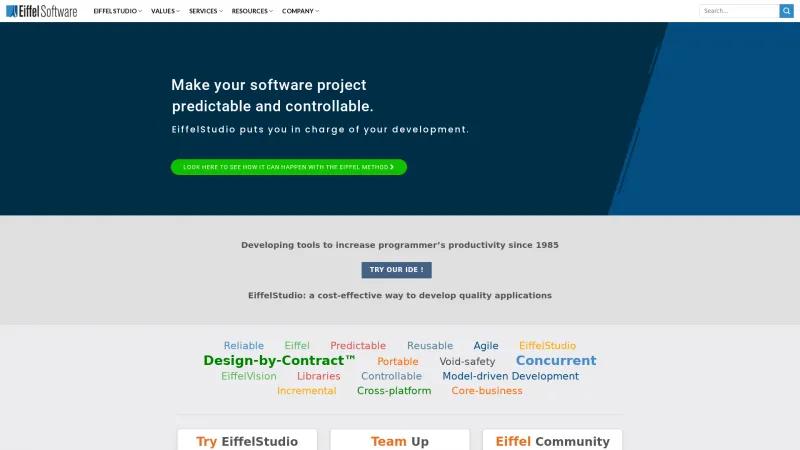 Homepage of EiffelStudio