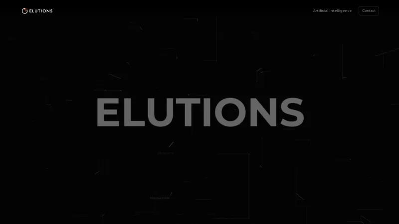 Homepage of ELUTIONS