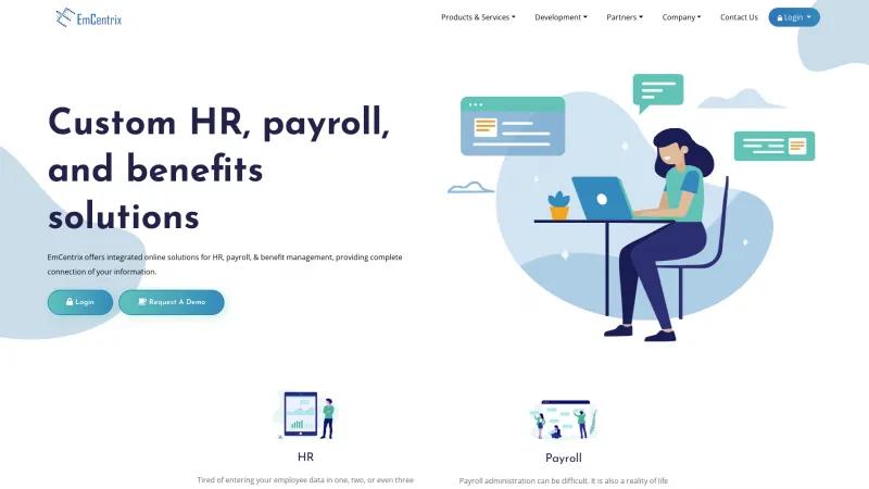 Homepage of EmCentrix