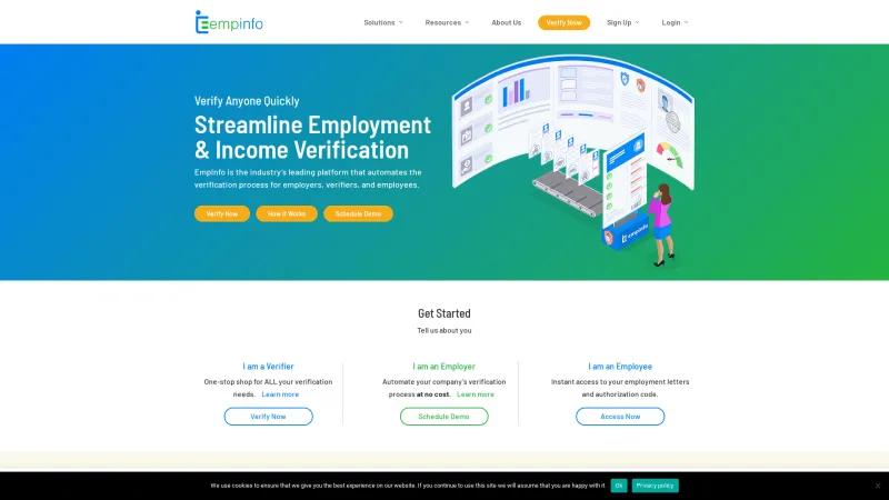 Homepage of EmpInfo