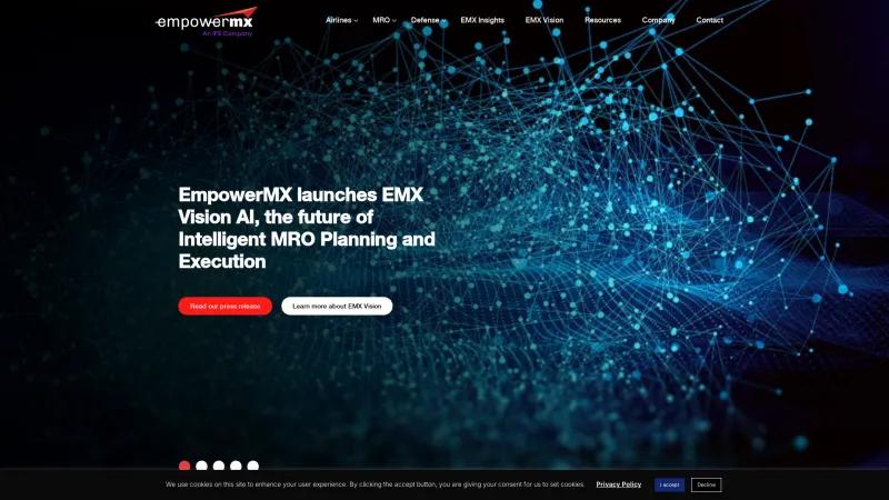 Homepage of EmpowerMX