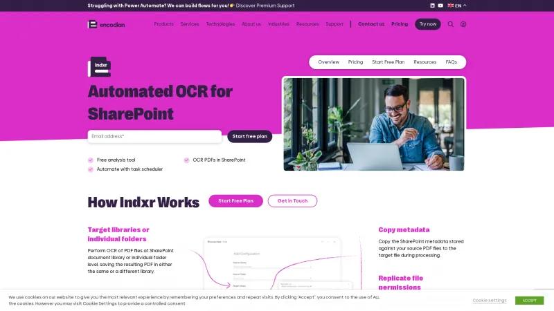 Homepage of Indxr