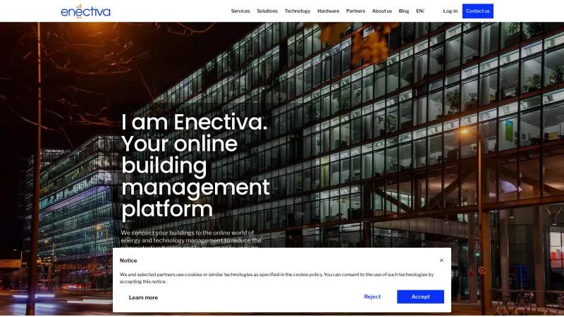 Homepage of Enectiva