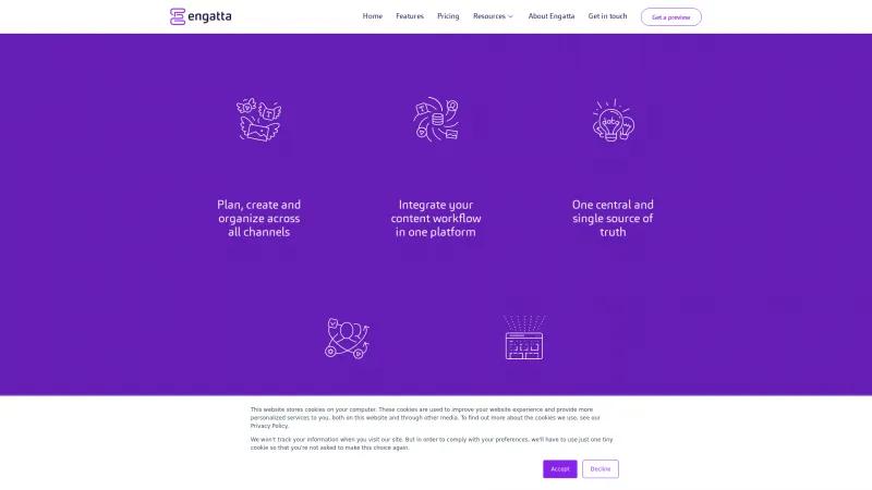 Homepage of Engatta