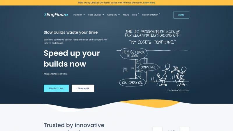 Homepage of EngFlow