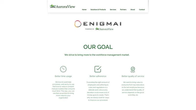 Homepage of Enigmai