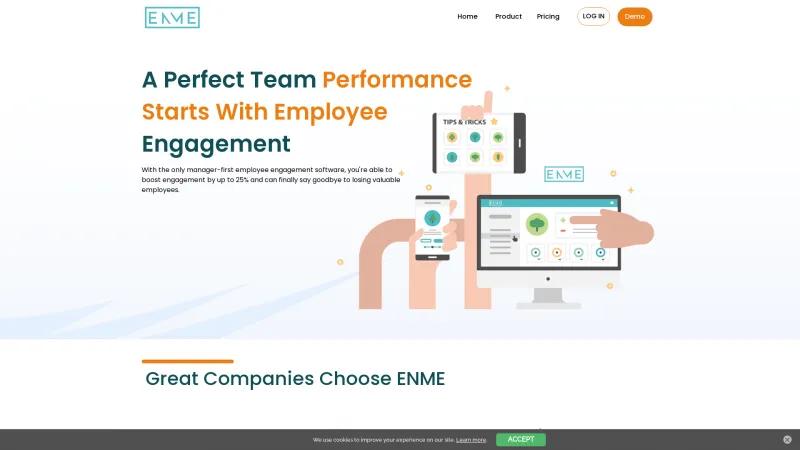 Homepage of ENME