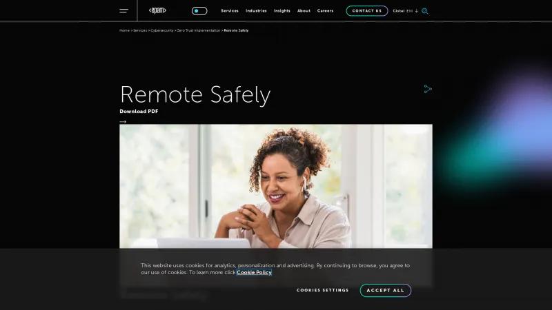 Homepage of Remote Safely