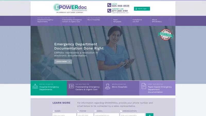 Homepage of EMRDoc