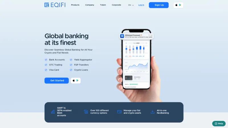 Homepage of EQIFI