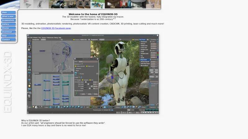 Homepage of EQUINOX-3D
