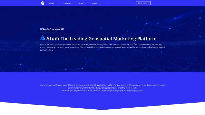 Homepage of Atom