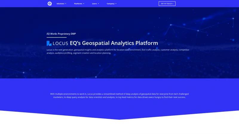 Homepage of Locus