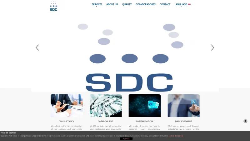 Homepage of DAM Software