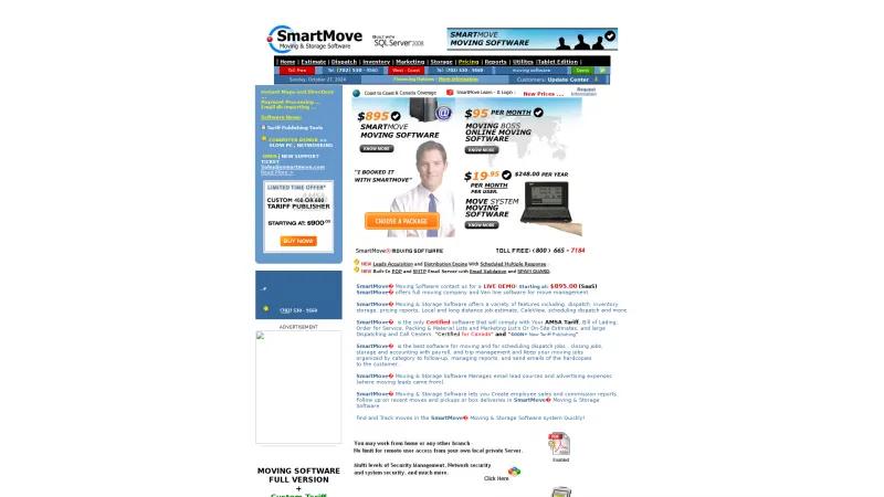 Homepage of SmartMove