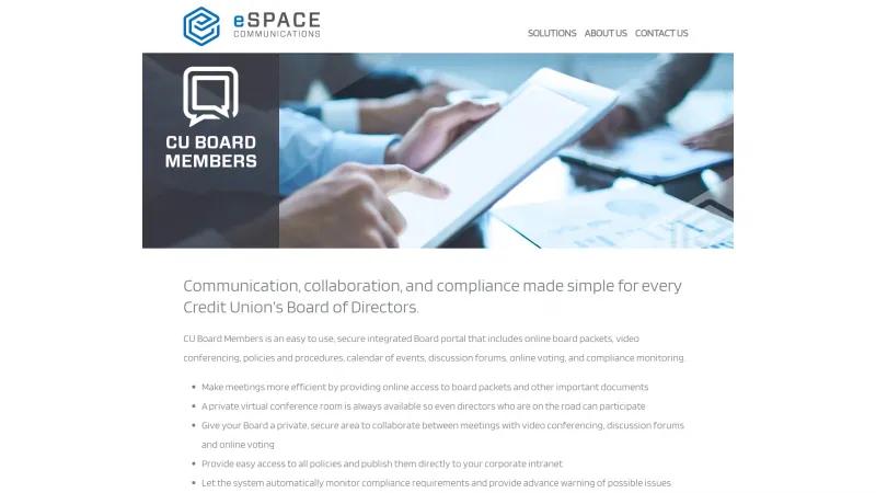 Homepage of CU Board Members