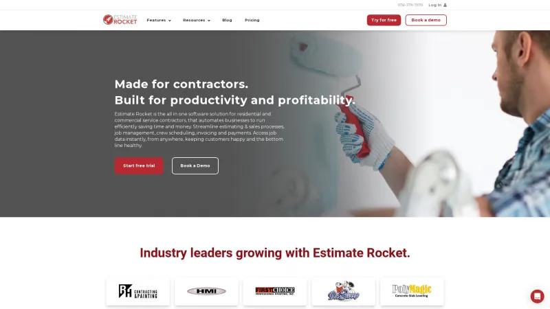 Homepage of Estimate Rocket