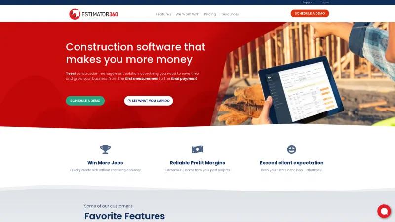 Homepage of Estimator360