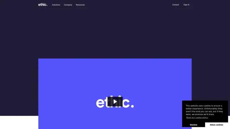 Homepage of Ethic