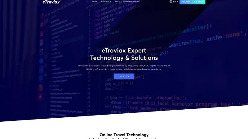 Homepage of Etraviax