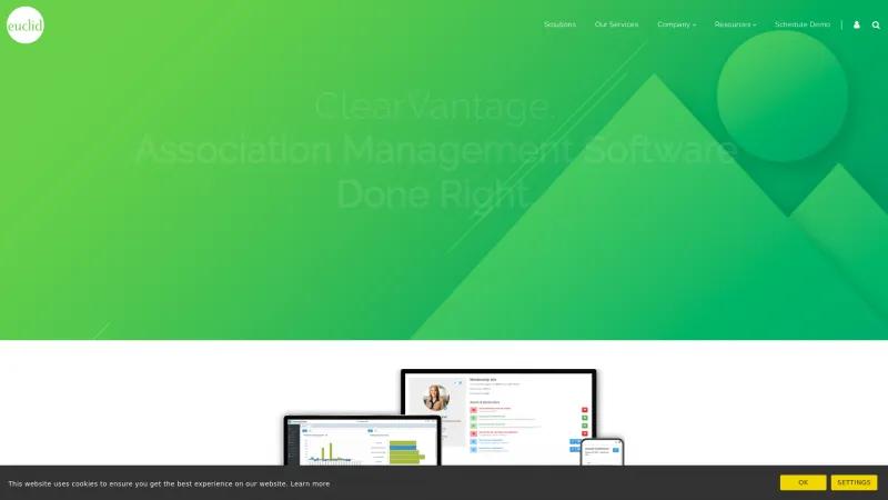 Homepage of ClearVantage