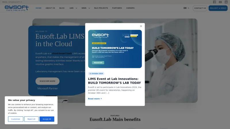 Homepage of EuSoft.Lab