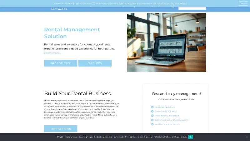 Homepage of ESC-Rental