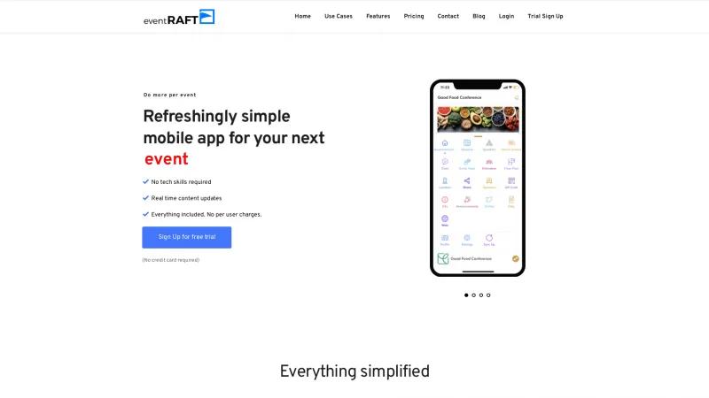 Homepage of EventRaft