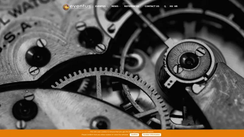 Homepage of Eventus