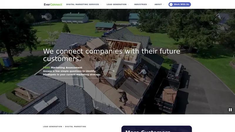 Homepage of EverConnect