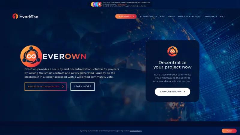 Homepage of EverOwn