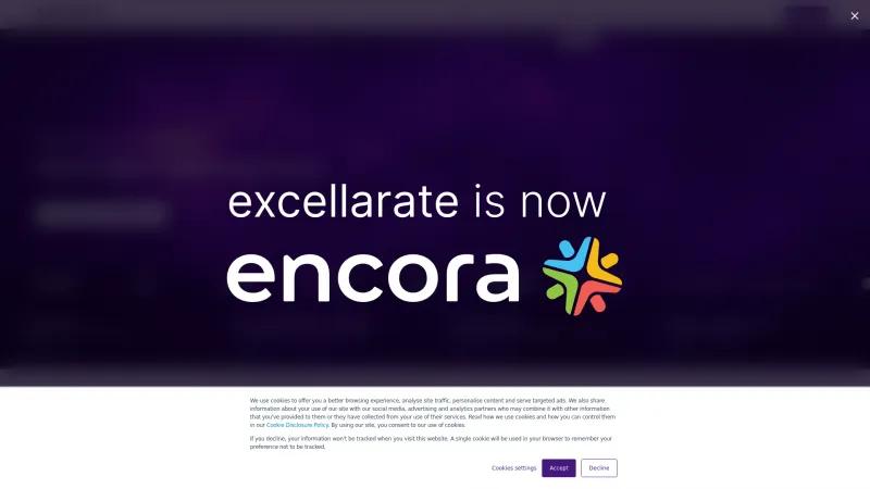 Homepage of Excellarate