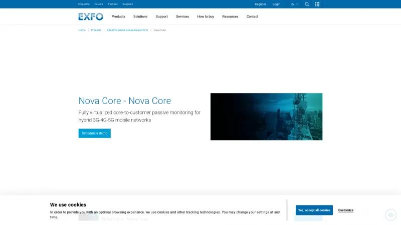 Homepage of Nova