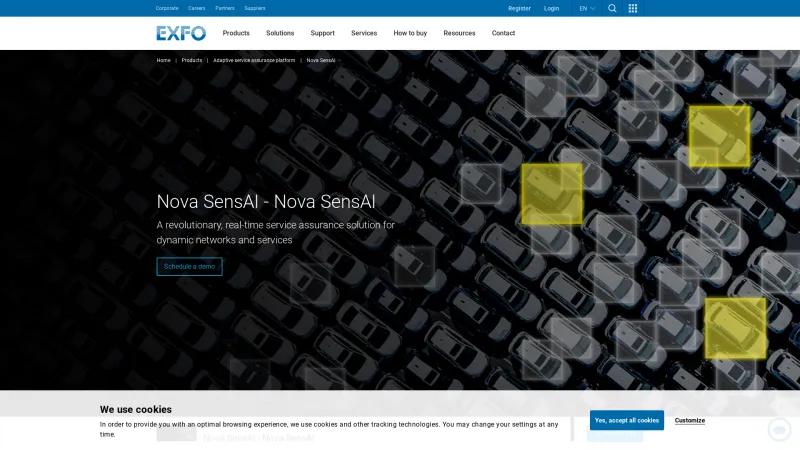 Homepage of Nova SensAI