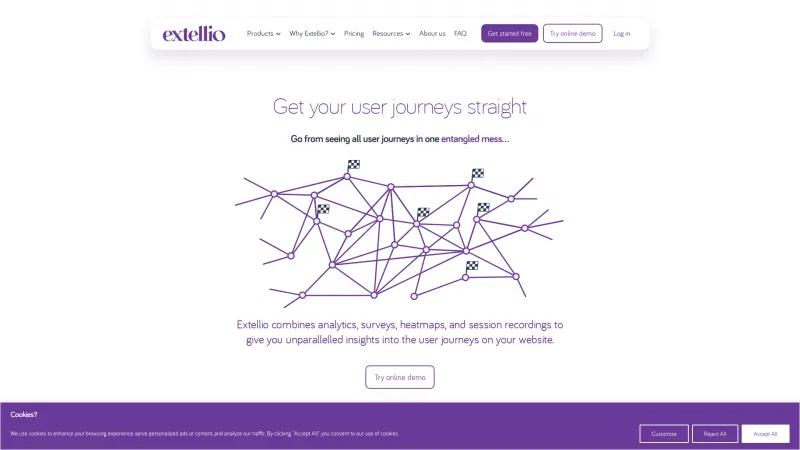 Homepage of Extellio